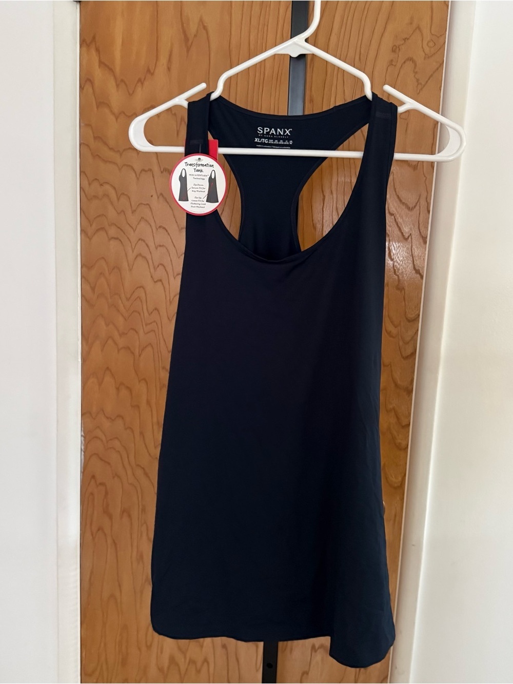 SPANX Transformation Black Racerback Tank — xl NWT